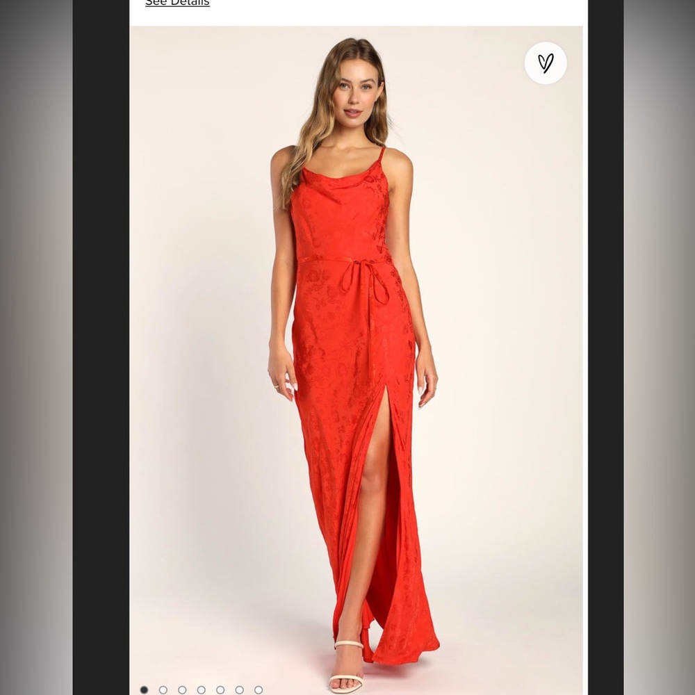 Satin Floral Maxi Dress from Lulus